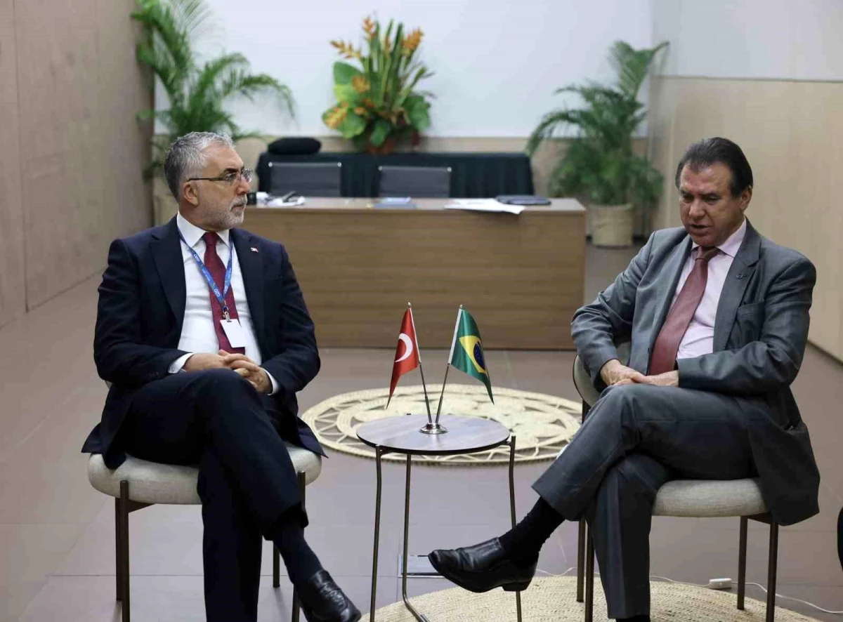 Çalışma ve Sosyal Güvenlik Bakanı Vedat Işıkhan, Brezilya Çalışma ve İstihdam Bakanı Luiz Marinho ile Görüştü